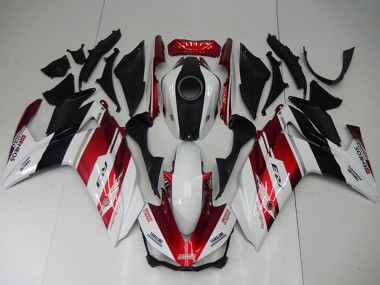 Best 2015-2018 Yamaha YZF R3 Bike Fairings - White Red Black