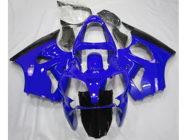 00-02 Gloss Blue & Black ZX6R Fairings 00-02 Gloss Blue & Black ZX6R Fairings