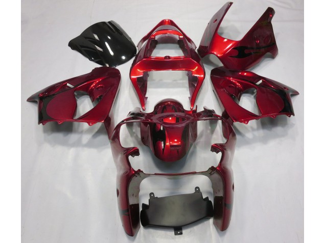 00-02 Metallic Red ZX6R Fairings 00-02 Metallic Red ZX6R Fairings