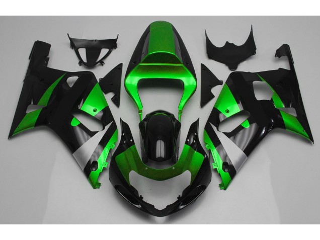 01-03 Gloss Green and Black GSXR 600-750 Fairings 01-03 Gloss Green and Black GSXR 600-750 Fairings