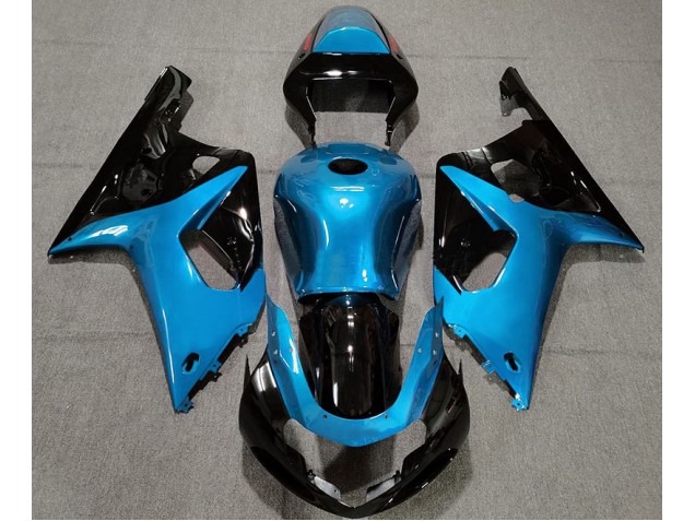 01-03 Gloss Light Blue and Black GSXR 600-750 Fairings 01-03 Gloss Light Blue and Black GSXR 600-750 Fairings