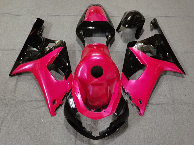 01-03 Gloss Pink and Black GSXR 600-750 Fairings 01-03 Gloss Pink and Black GSXR 600-750 Fairings