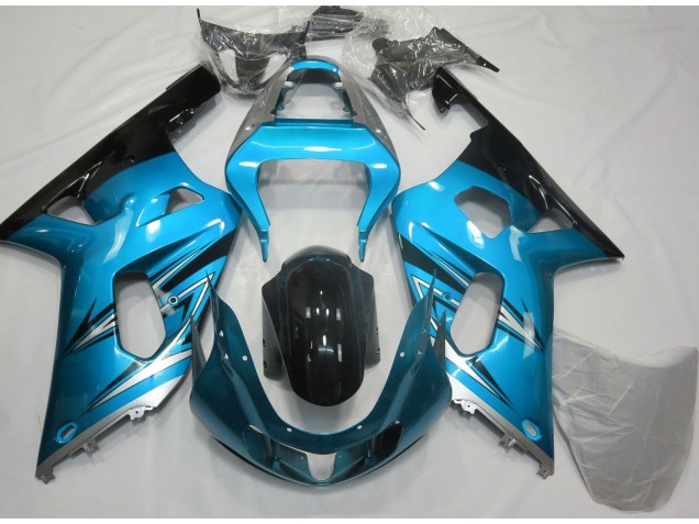 01-03 Light Blue and Silver GSXR 600-750 Fairings 01-03 Light Blue and Silver GSXR 600-750 Fairings