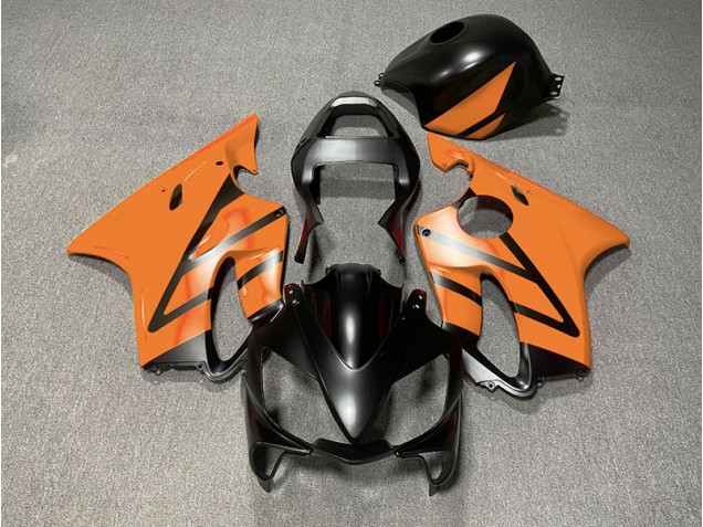 01-03 Matte Black and Orange CBR600 F4i Fairings 01-03 Matte Black and Orange CBR600 F4i Fairings