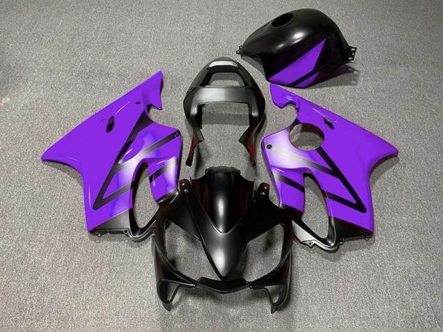 01-03 Matte Black and Purple CBR600 F4i Fairings 01-03 Matte Black and Purple CBR600 F4i Fairings