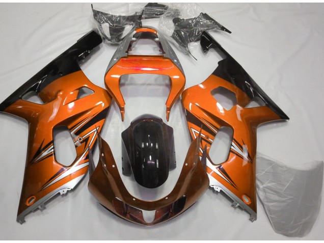 01-03 Orange and Silver GSXR 600-750 Fairings 01-03 Orange and Silver GSXR 600-750 Fairings