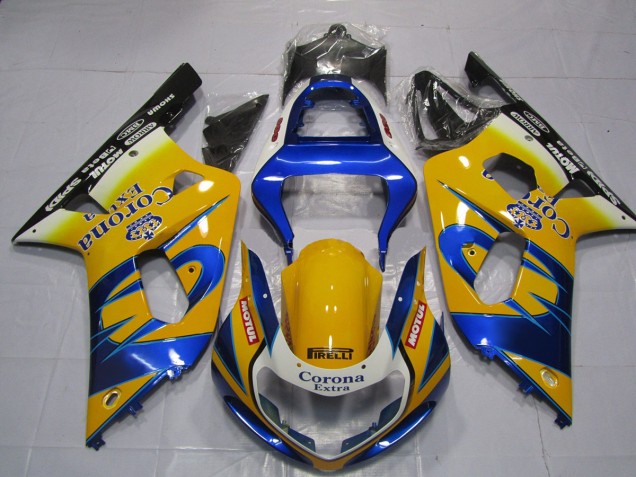 01-03 Yellow Corona GSXR 600-750 Fairings 01-03 Yellow Corona GSXR 600-750 Fairings