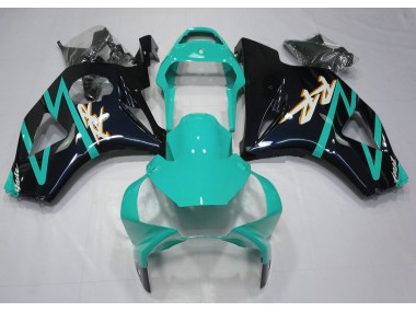 02-03 Gloss Black and Cyan CBR954RR Fairings