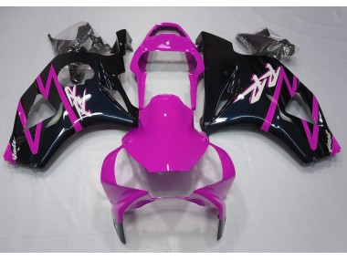 02-03 Gloss Black and Pink CBR954RR Fairings