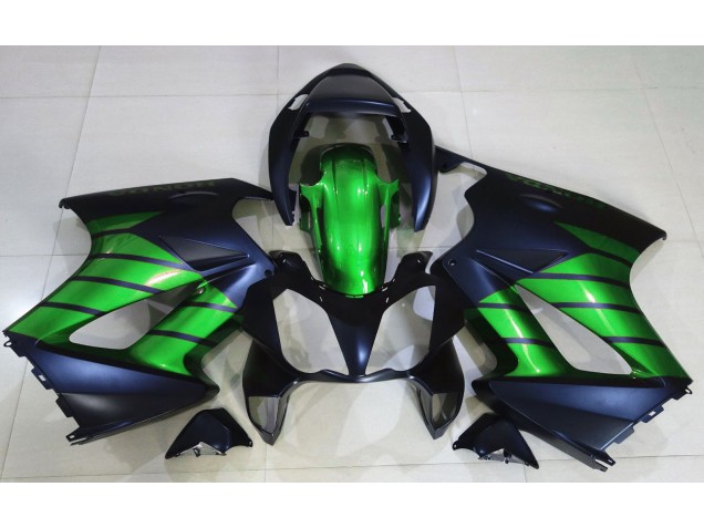 02-12 Matte Black & Green VFR800 Fairings 02-12 Matte Black & Green VFR800 Fairings