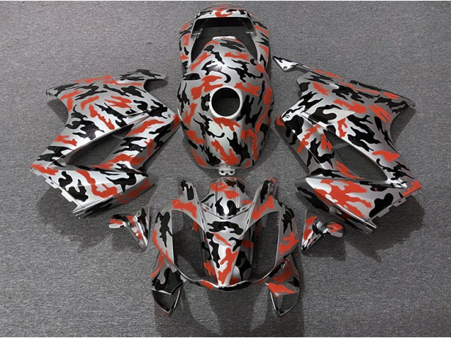 02-12 Red Camo VFR800 Fairings 02-12 Red Camo VFR800 Fairings