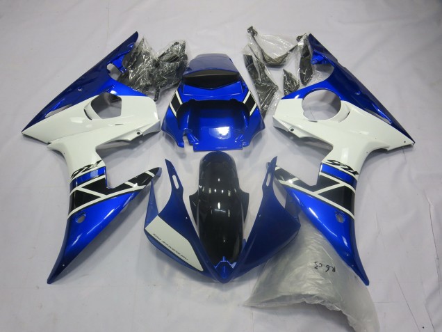 03-04 Blue White OEM Style R6 Fairings 03-04 Blue White OEM Style R6 Fairings