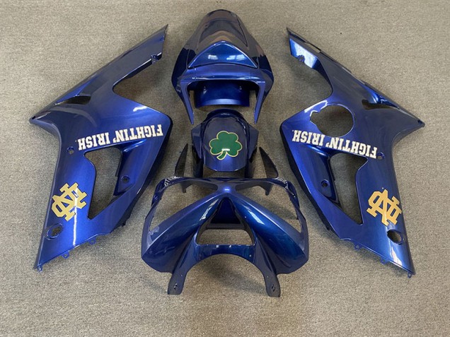 03-04 Deep Blue ZX6R Fairings 03-04 Deep Blue ZX6R Fairings