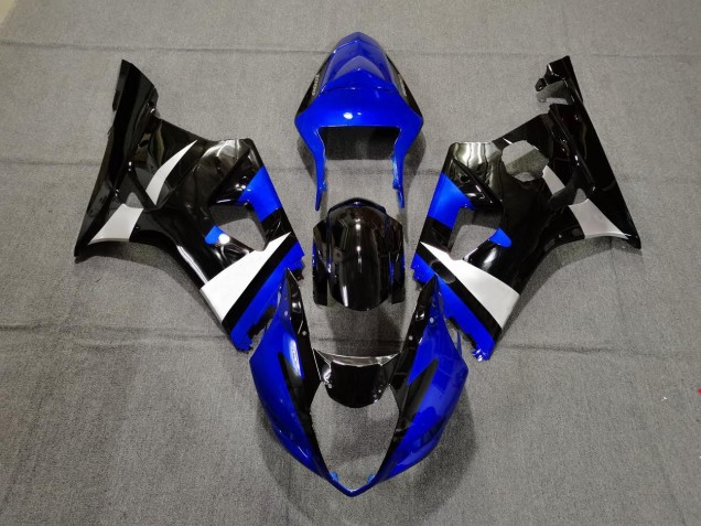 03-04 Gloss Blue Black and Silver GSXR 1000 Fairings 03-04 Gloss Blue Black and Silver GSXR 1000 Fairings