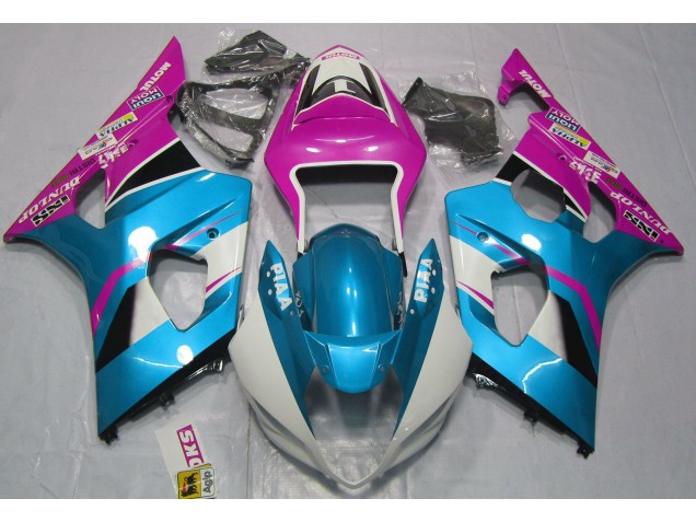 03-04 Gloss Blue and Pink GSXR 1000 Fairings 03-04 Gloss Blue and Pink GSXR 1000 Fairings