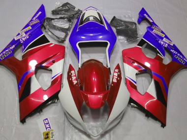 03-04 Gloss Candy Red and Blue GSXR 1000 Fairings