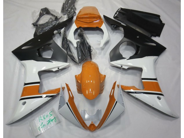 03-04 Gloss White and Orange R6 Fairings 03-04 Gloss White and Orange R6 Fairings