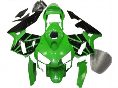 03-04 Green Black No Decals CBR600RR Fairings