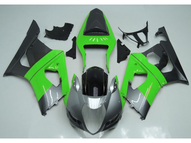 03-04 Green Silver and Black GSXR 1000 Fairings 03-04 Green Silver and Black GSXR 1000 Fairings