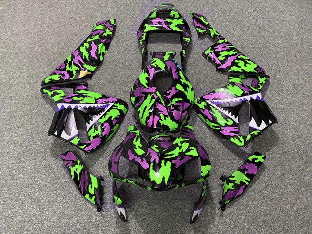 03-04 Green and Pink Camo CBR600RR Fairings 03-04 Green and Pink Camo CBR600RR Fairings