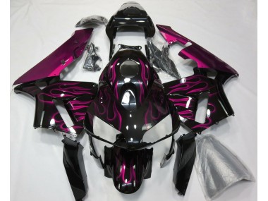 03-04 Hot Pink Flames CBR600RR Fairings