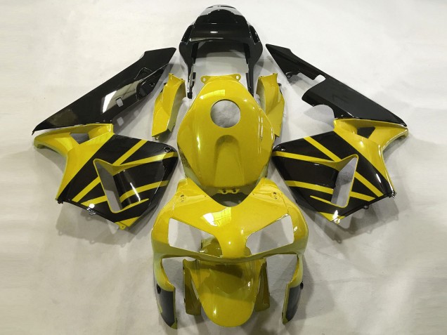 03-04 Mustard Yellow & Gloss Black CBR600RR Fairings 03-04 Mustard Yellow & Gloss Black CBR600RR Fairings