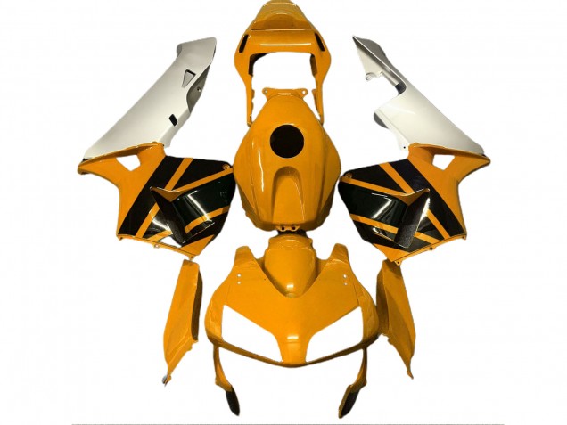 03-04 Mustard Yellow & Matte Silver CBR600RR Fairings 03-04 Mustard Yellow & Matte Silver CBR600RR Fairings