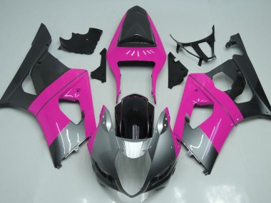 03-04 Pink Silver and Black GSXR 1000 Fairings