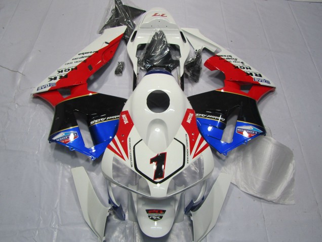 03-04 Red White Black and Blue CBR600RR Fairings 03-04 Red White Black and Blue CBR600RR Fairings