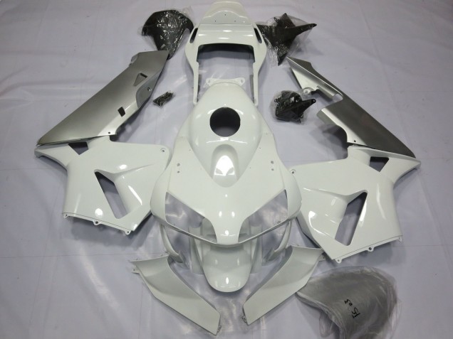 03-04 Silver and White CBR600RR Fairings 03-04 Silver and White CBR600RR Fairings