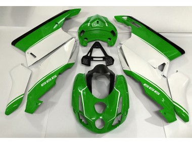 03-04 White Green and Black Ducati 749 999 Fairings