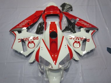 03-04 White and Red Pramac CBR600RR Fairings