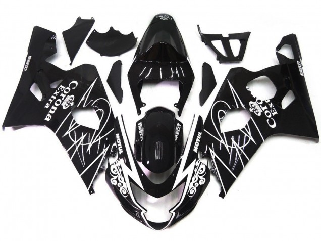 04-05 Gloss Black Corona Style GSXR 600-750 Fairings 04-05 Gloss Black Corona Style GSXR 600-750 Fairings
