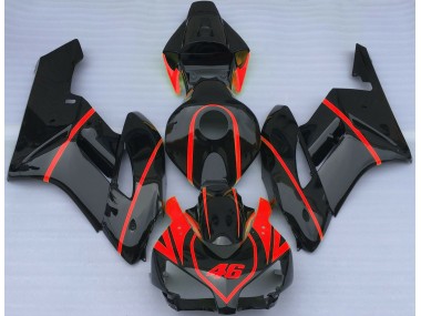04-05 Gloss Black & Red CBR1000RR Fairings