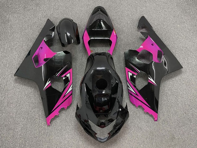 04-05 Gloss Black and Pink GSXR 600-750 Fairings 04-05 Gloss Black and Pink GSXR 600-750 Fairings