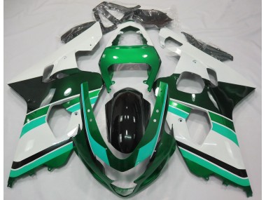 04-05 Gloss Green & Green GSXR 600-750 Fairings
