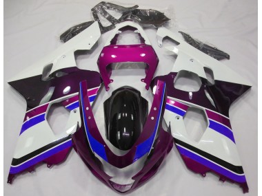 04-05 Gloss Pink and Blue GSXR 600-750 Fairings