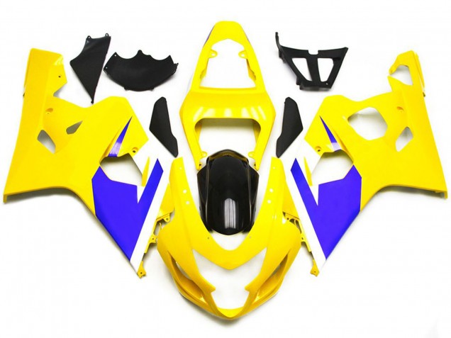 04-05 Gloss Yellow and Vibrant Blue Custom GSXR 600-750 Fairings 04-05 Gloss Yellow and Vibrant Blue Custom GSXR 600-750 Fairings