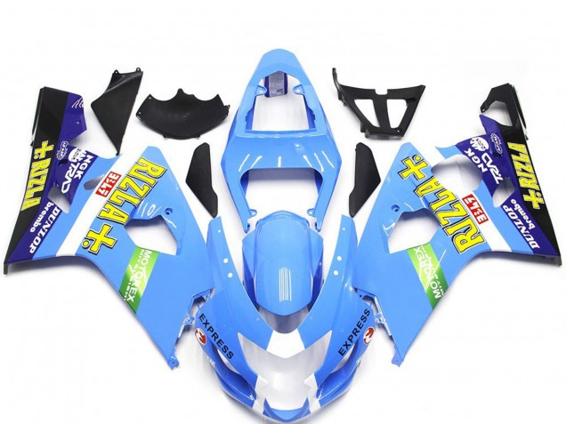 04-05 Light Blue Rizla Style GSXR 600-750 Fairings 04-05 Light Blue Rizla Style GSXR 600-750 Fairings