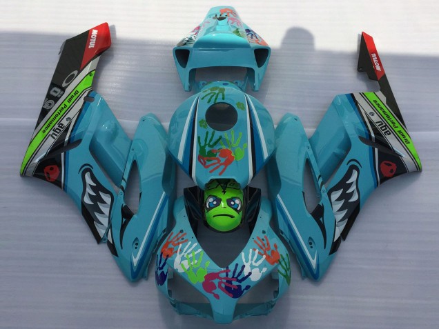 04-05 Light Blue Shark CBR1000RR Fairings 04-05 Light Blue Shark CBR1000RR Fairings