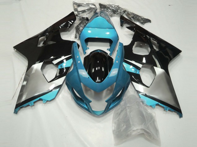 04-05 Light Blue Silver and Black GSXR 600-750 Fairings 04-05 Light Blue Silver and Black GSXR 600-750 Fairings