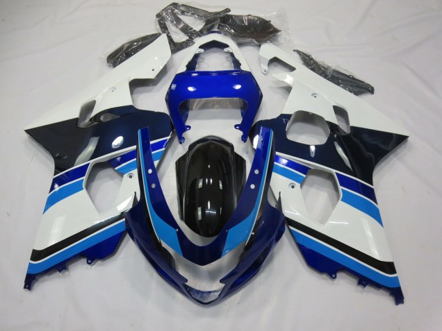 04-05 Light Blue White and Black GSXR 600-750 Fairings 04-05 Light Blue White and Black GSXR 600-750 Fairings