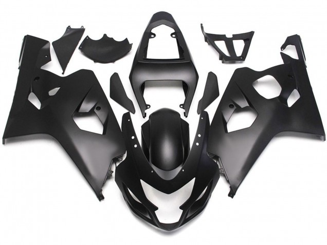 04-05 Matte Black Style with Red Decals GSXR 600-750 Fairings 04-05 Matte Black Style with Red Decals GSXR 600-750 Fairings