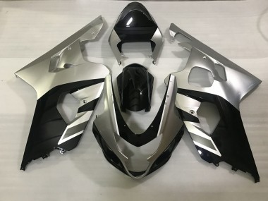 04-05 Matte Silver and Black GSXR 600-750 Fairings