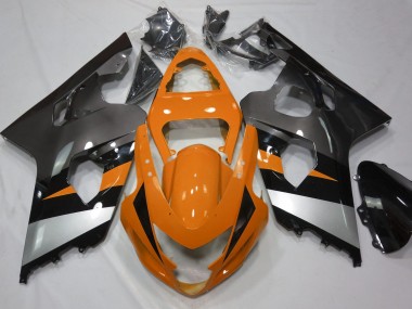 04-05 Orange and Silver GSXR 600-750 Fairings