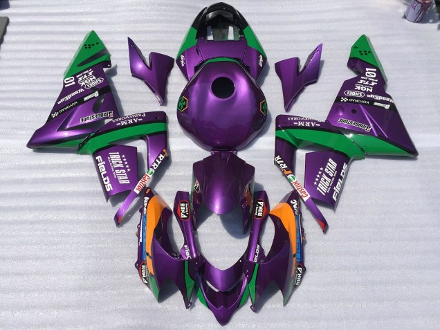 04-05 Purple and Green Trickstar ZX10R Fairings 04-05 Purple and Green Trickstar ZX10R Fairings