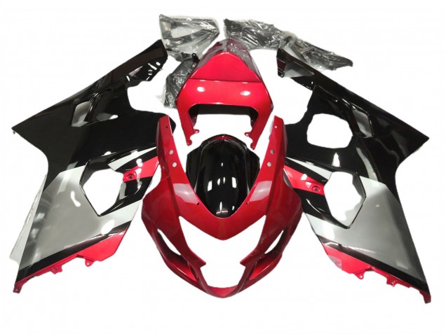 04-05 Red Silver and Black GSXR 600-750 Fairings 04-05 Red Silver and Black GSXR 600-750 Fairings