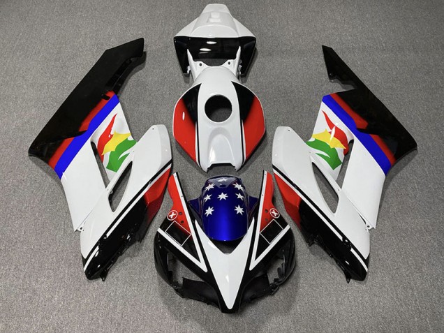 04-05 Red and Blue Flag CBR1000RR Fairings 04-05 Red and Blue Flag CBR1000RR Fairings