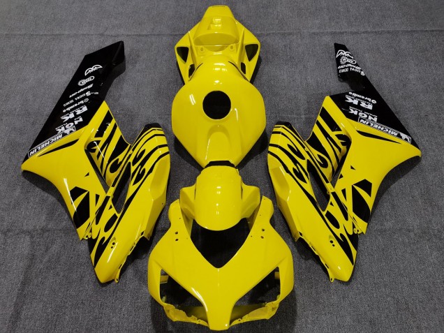 04-05 Yellow Black Flame CBR1000RR Fairings 04-05 Yellow Black Flame CBR1000RR Fairings