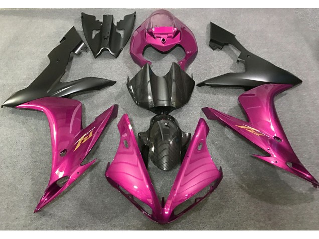 04-06 Hot Pink and Carbon Fiber Style R1 Fairings 04-06 Hot Pink and Carbon Fiber Style R1 Fairings